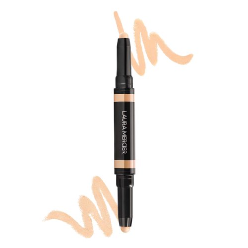 Laura Mercier Secret Camouflage Brighten and Correct Duo, 2-in-1 Face and Under Eye Concealer Stick, Blurs Imperfections and Reduces Appearance of Undereye Dark Circles, Full Coverage, 1W