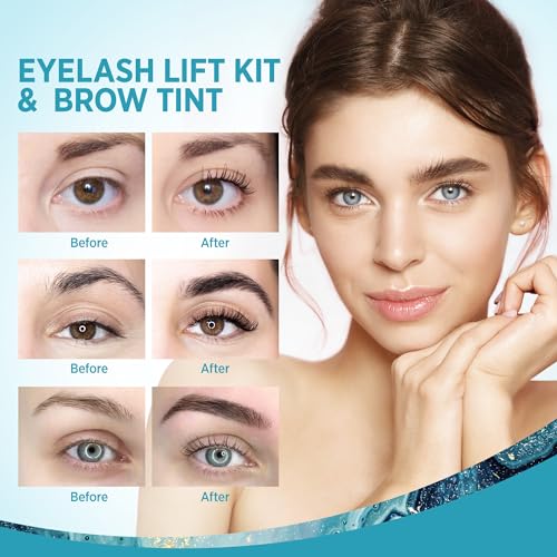 Lash Lift Kit for Eyelash Perm: Natural Lash Curling & Lifting - Salon Quality DIY Instructions Eyelash Lift Kit at Home