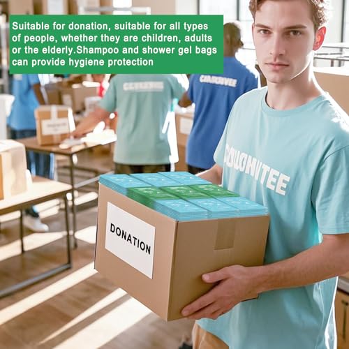 Bulk Hygiene Kits for Homeless ,Travel Size Body Wash and Shampoo Bulk 0.28fl Oz,Travel Size Shower Gel Set£¬Shampoo Bulk Travel Size ,Hotel Supplies for Guests (0.28fl Oz(Pack of 50), 50, Count)
