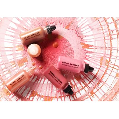 Daniel Sandler WATERCOLOUR LIQUID ILLUMINATOR - 'GLOW' 15ml ? Shimmer Liquid Blush for Cheeks Make up, Highlighter ? Oil-Free, Lightweight, Buildable & Long-Lasting for Cheeks & Lips