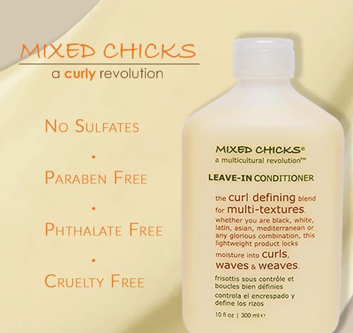 Mixed Chicks Curl Defining & Frizz Eliminating Leave-In Conditioner, Pack of 2, 10 fl.oz Each