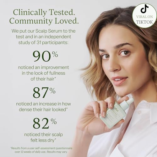 Divi Scalp Serum for Thinning Hair Clinically Tested, Non-Greasy Formula with Amino Acids, Caffeine & Rosemary Oil Promotes Healthy Scalp & Fuller-Looking Hair, Reduces Oil & Product Buildup