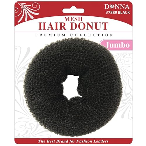 Donna Mesh Hair Donut Bun Maker, 1PC - Elegant Hair Accessories for Women, Premium Hair Accessories, Effortless Hair Bun Maker for Stylish Updos and Perfect Hair Donut Jumbo Size