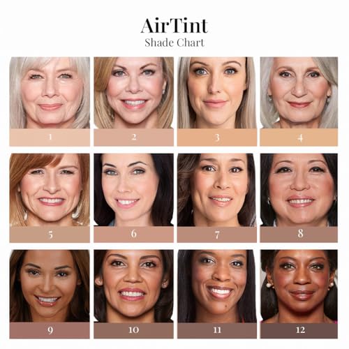 Jerome Alexander MagicMinerals AirTint Tinted Moisturizer AirBrush Spray Light | Tinted Moisturizer Spray with Anti-Aging Ingredients | Fair |2PC