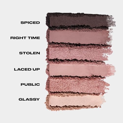 URBAN DECAY Naked 3 Mini Eyeshadow Palette - 6 Soft Pink Shadows, Multi-Use Matte & Shimmer Finishes, Ultra-Blendable Everyday Rosy Neutrals, Long-lasting Up to 12HR Wear, Travel Makeup with Mirror