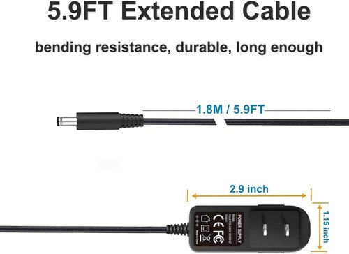 FGIEU Vacuum Charger Compatible with APOSEN H120 H250 H251 H10 H10S H11 H11S H21 H21S H150 Cordless Vacuum Replacement for APOSEN Handheld Stick Vacuum Power Cord.