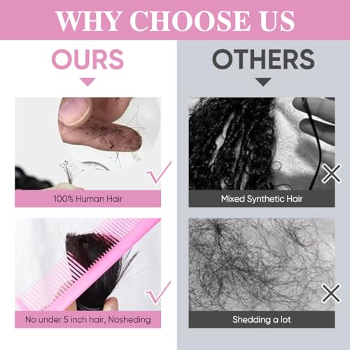 Human Braiding Hair for Boho Braids 20 Inch 2 Bundles 100g Deep Wave Bulk Hair 12A Virgin Curly for Knotless Braids (Natural Color)