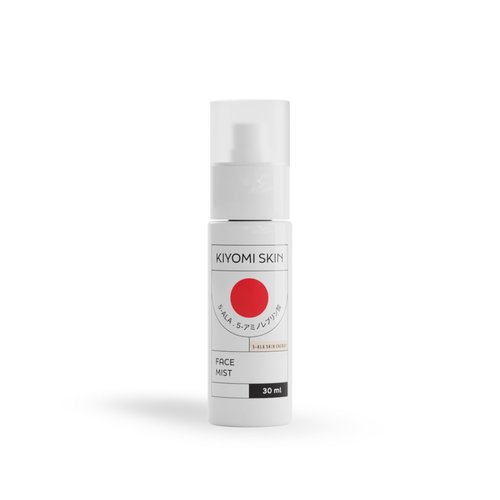 Kiyomi Skin Travel Face Mist 1 fl.oz. Moisturizer with Hyaluronic Acid, 5-ALA, Lavender and Green Tea Moisturizing Spray