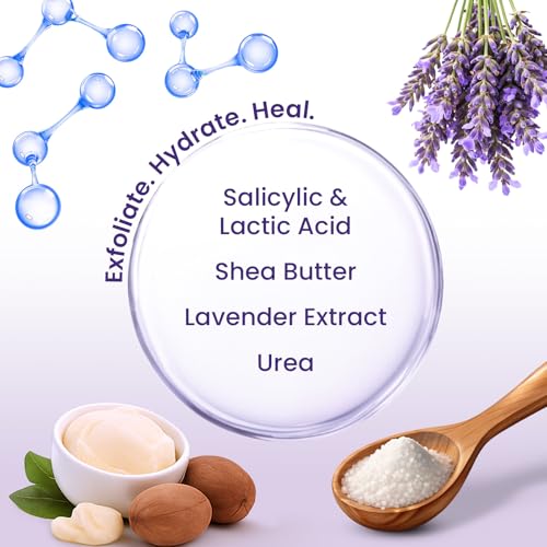 Foot Peeling Mask (2 pairs) Exfoliating Foot Mask for Dry Cracked Feet with Lavender & Shea Butter, Dead Skin & Callus Remover for Feet, Exfoliating Socks for Women & Men, One Size Fits Most