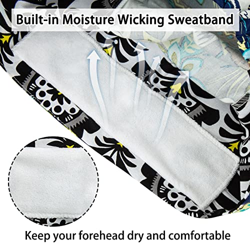 Scrub Caps Women Bouffant Scrub Hats Caps Nurses, Adjustable Working Cap Ponytail Pouch Tie Back Hats