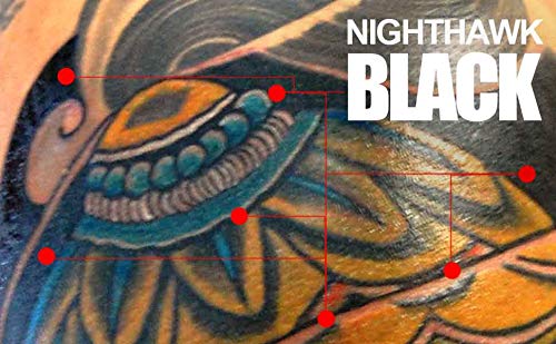 Element Tattoo Supply Nighthawk Black Tattoo Ink 2 oz Bottle Professional Tatto Ink Super Dark Formula for Lining Shading Mixing and Consistent Color On Human Skin