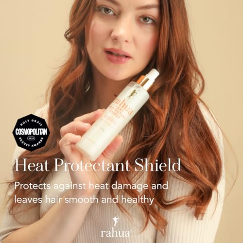 Rahua Heat Protectant Shield Spray, Vegan Lightweight Heat Protection for All Hair Types, Thermal Styling Primer, Morete & Hibiscus, Shea & Quinoa, Tropical Guava & Coconut Scent, 6.5 Fl Oz