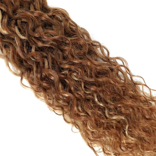 P427 Highlight Blonde Bundles Human Hair Brown Water Wave 3 Bundles 30 30 30 Inch Unprocessed Brazilian Virgin Remy Honey Blonde Water Wave Bundle Human Hair Extensions