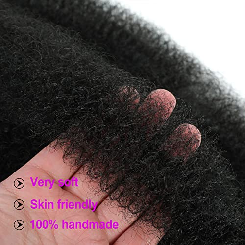 Afro Twist Hair 16Inch 3Packs Springy Afor Twist Hair Black Color Pre Fluffed Spring Twist Hair Marley Twist Braiding Hair for Black Women (16 Inch (Pack of 3), 1B#) ¡¦
