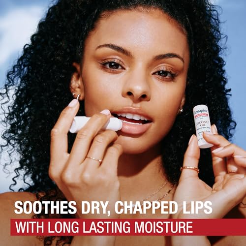 Aquaphor Naturally Inspired Lip Repair Stick with Coconut Oil and Natural Shea Butter, Hydrating Lip Balm Immediately Relieves Dryness and Soothes Chapped Lips, 0.17 Oz Stick, Pack of 3