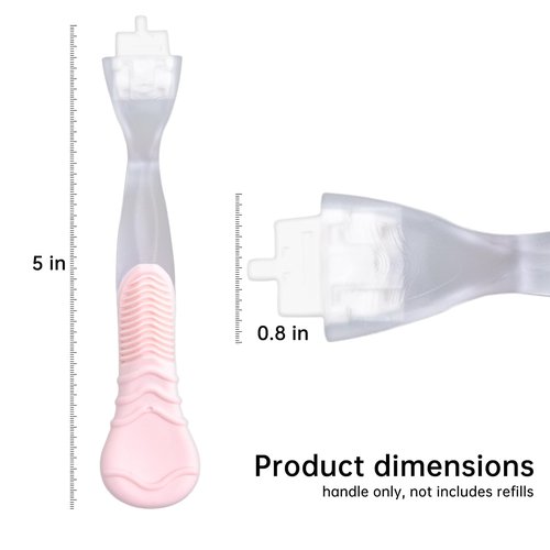WANYISHUN 2 Pack Replacement Razor Handle Compatible with Venus only (2 Pink)