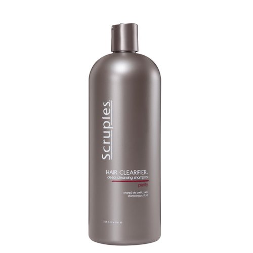 Scruples Hair Clearifier Shampoo - Professional Grade Deep Cleansing Shampoo - Clarifying Agents Remove Metals, Minerals and Chlorine - Detox and Vitality Boosting for All Hair Types (33.8 oz)