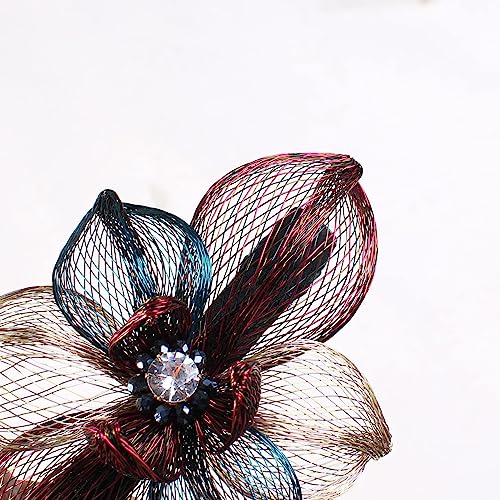 Copper Wire Metal Bow Hair clips-Hand-woven Barrettes hair accessories,hair barrettes for women thick hair