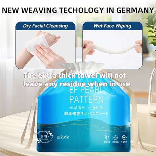 Face towels roll¡£Hanging face towel disposable£¬Disposable face towels, MIXUISEE cotton face cloths£¬super thick 150% face wipes, Suitable for makeup removal and cleansing (Thickened 210 PCS)