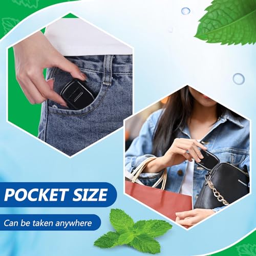 Baderke 50 Pcs Dental Floss Bulk Wedding Gifts for Guests Waxed Mint Dental Floss for Homeless Party Favors Bridal Shower Donated Gifts Teeth Cleaning 30m/32.8 Yard(Black Box)