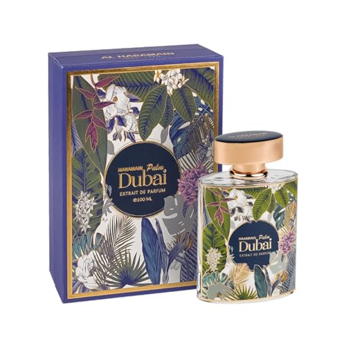 Al Haramain Amber Oud - Palm Dubai for Unisex - Arabian Perfume for Women and Men - Long Lasting Woody Fragrance - Arabic Cologne - Extrait De Parfum - 3.33 oz EDP Spray
