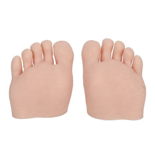 Fayelume 1 Pair Fake Foot, Silicone Feet, Nail Art Training Foot, Silicone Practice Feet Model, for Pedicure, Toe Nail Art, Acrylic Nails