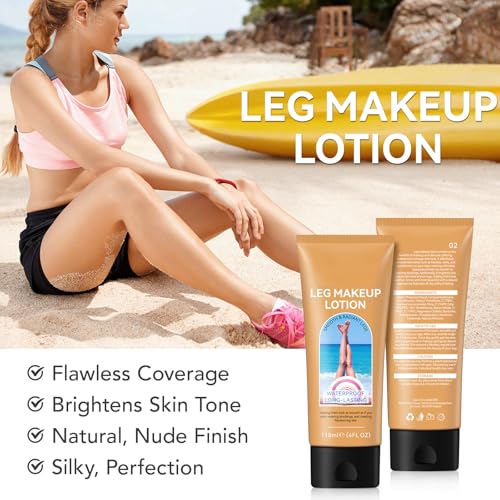 Leg Makeup Waterproof No Transfer, Tattoo Cover Up Makeup Waterproof, Leg Vein Cover up makeup for Varicose Veins, Long Last Body Foundation