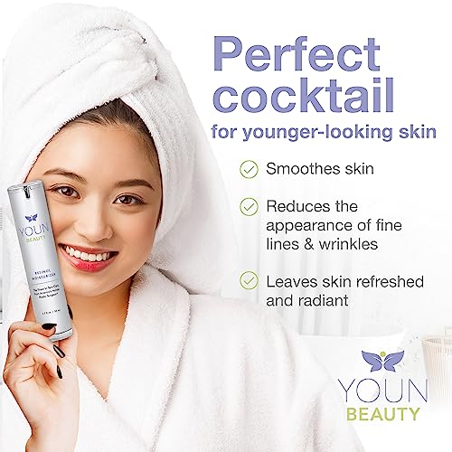 YOUN Beauty Retinol Night Cream Moisturizer for Face by Holistic Dr. Anthony Youn ? Paraben-Free Face Moisturizer with Vitamin B5 & E, Hyaluronic Acid, and Green Tea for Skin Renewal, 50ml