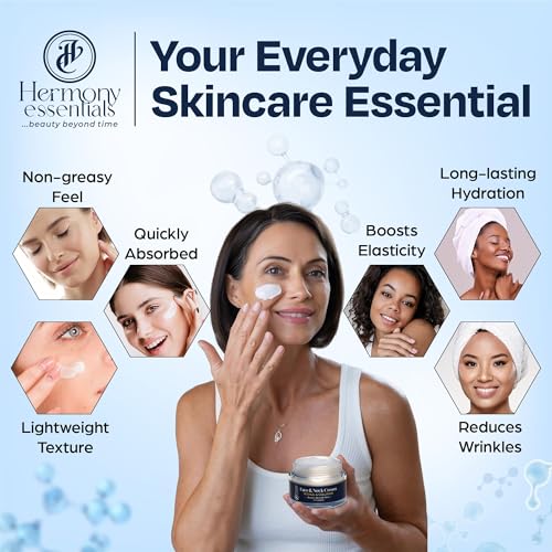 Everyday Glow Cream - Radiant Renewal Trio with Collagen, Retinol & Hyaluronic Acid - Hydrating Face & Decollete Cream for Women of All Ages - 1.7 oz