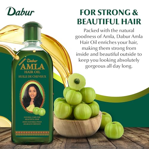Dabur Amla Hair Oil - Nourishing Indian Oil for Men & Women, for Healthy, Moisturized Hair and Scalp (300ml)
