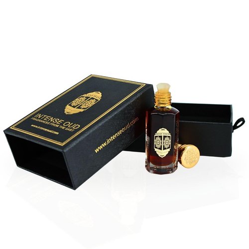 INTENSE OUD Gold Saffron Long Lasting Arabian Perfume Oils for Women 12ML (0.40 OZ) Fragrance Oil With Saffron, Amber & Vanilla Notes - Concentrated Perfume Oil & Elegant Gift for Women in Black Box