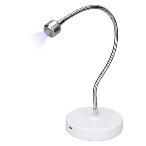 LED Nail Lamp, 3W Nail Dryer Lamp for Nails, Mini Gooseneck Nail Dryer Gel Nail Polish Curing LED Lamp Professional Nail Curing Machine, for DIY Nail Art