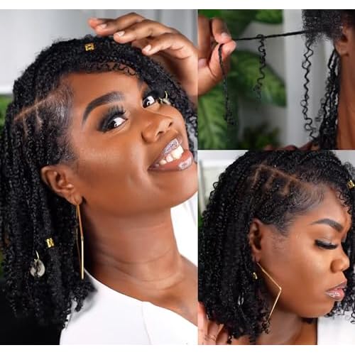 Afro Kinky Bulk Human Braiding Hair 100% Unprocessed Brazilian Virgin Human Hair Extensions Micro Kinky Curly Braids Hair Braids Double Drown Full End Bulk Hair 18 Inch 300g