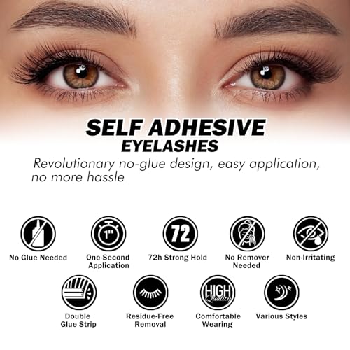 156 PCS Self Adhesive Eyelashes Clusters Kit Lash Clusters DIY Eyelashes Pre Glued No Glue Needed No Remover No residue