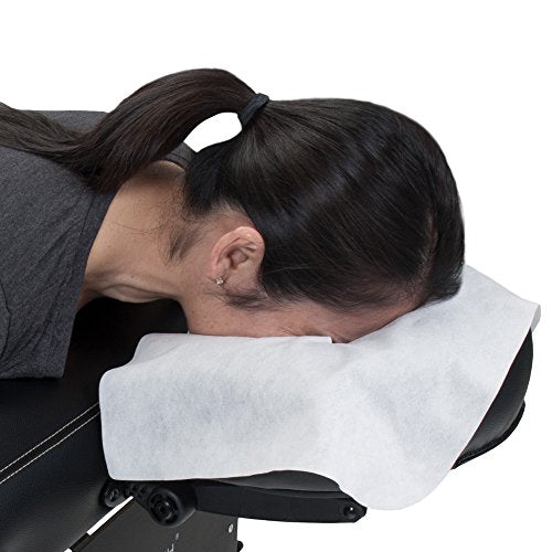 EarthLite Disposable Face Cradle Covers ? Medical-Grade, Ultra Soft, Luxurious, Non-Sticking Massage Headrest Covers for Massage Tables & Massage Chairs
