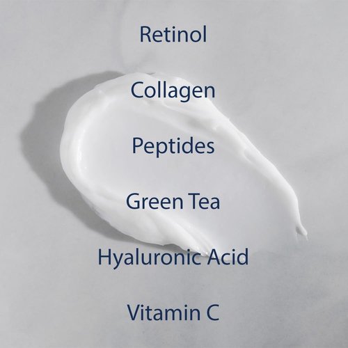 Retinoid Cream - 4.25% Retinol Night Moisturizer for Face & Neck with Collagen, Peptides & Hyaluronic Acid - Anti Aging Wrinkle Cream, Improves Skin Tone & Texture, 3.4 oz