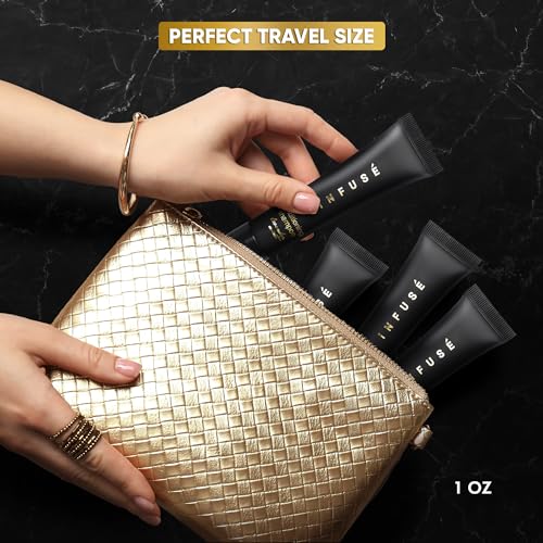 Black Hotel Toiletries Bulk | 1 oz Conditioning Shampoo Travel Size | For Hotels, Vacation Rentals, Gym, Luxury, Airport | Case of 20