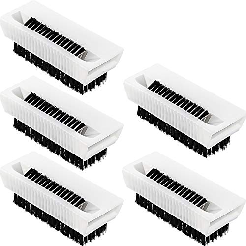 BOAO 5 Pcs Nail Scrubbers Hand Scrub Brushes for Nail Cleaning Fingernail Soft Non Disposable Scrub Plastic Hands Cleaning Brushes for Men Women Kids
