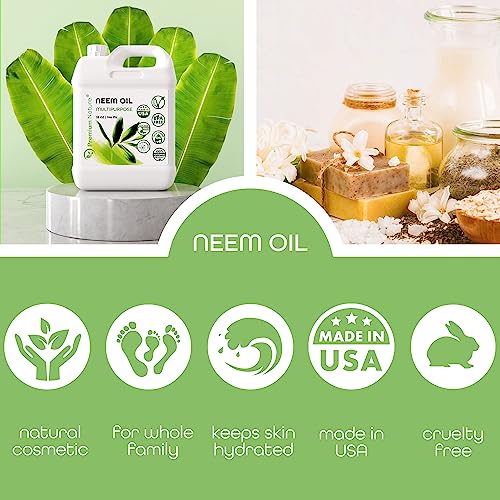 Organic Neem Oil for Skin and Hair Need Oil 100% Pure Cold Pressed for Essential Oil Mixing Neem Oils for Plants Neem Cake Massage Oil Neems Spray for Indoor Plants 32 oz