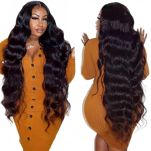 30 inch 13x4 Lace Front Wigs Human Hair Body Wave Lace Front Wigs Human Hair Pre Plucked 13x4 Hd Lace Frontal Wigs Human Hair Hd Lace Front Wigs for Black Women 180% Density