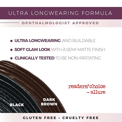Blinc Amplified Tubing Mascara, Ultra-Longwearing Washable Mascara, Soft-Glam Volumizing, Lengthening and Defining Mascara, Gluten-Free and Cruelty-Free, 9mL / 0.30 Fl. OZ