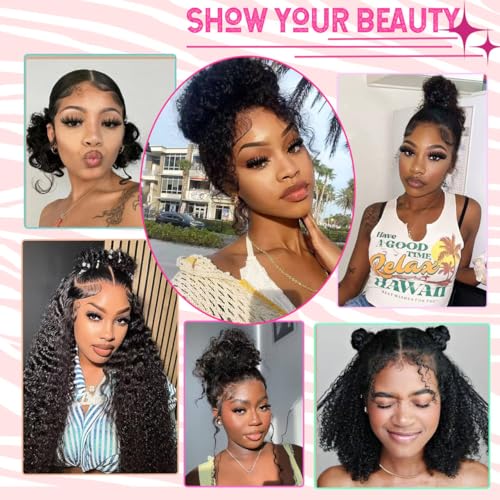 Beautier 360 Lace Front Wigs Human Hair Deep Wave Wig With Drawstring Full Lace Wigs For Black Women 360 HD Lace Front Wigs Human Hair Pre Plucked Bleached Knots£¨22 Inch£©