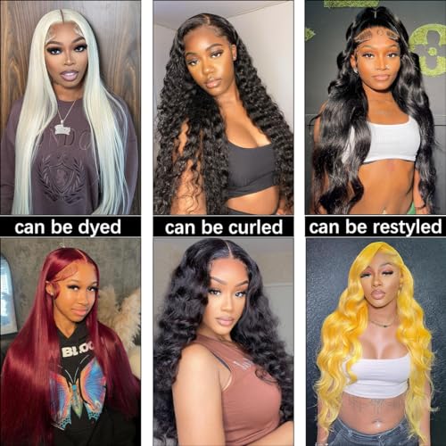 Hair Bundles Straight Bundles Human Hair 100% Unprocessed Virgin Brazilian Raw Remy Human Hair 3 Bundles 22 24 26 Inches Straight Human Hair Weft Natural Black Color for women