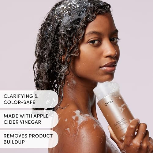 OUAI Scrub It All A-OUAI Holiday Hair Care Kit - Clarifying Shampoo & Exfoliating Body Scrub Duo - Hair Care Set with Detox Shampoo & Travel Size Body Scrub (2 Count)