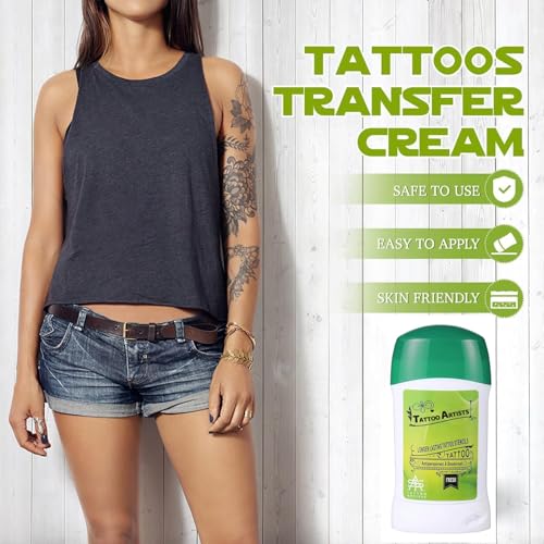 Tattoo Transfer Cream Gel, Professional transfer Soap Stencil Safe and Long-Lasting Accessories for Tattoo Supplies (Pack of one)