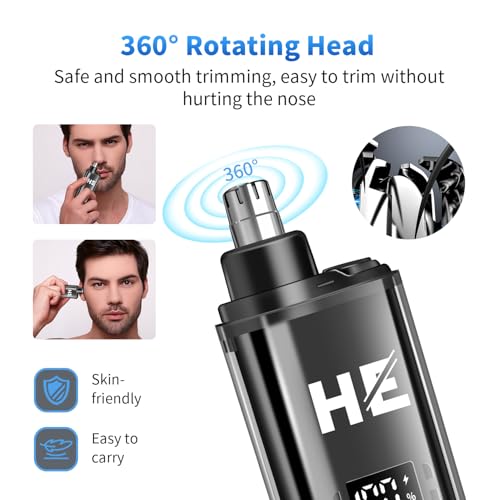 HIENA PRO Professional Cordless Hair Clipper for Men, Beard Trimmers, Electric Foil Shavers and Nose Hair Trimmer Set, Rechargeable Barber Clipper and Hair Cutting Grooming Kit