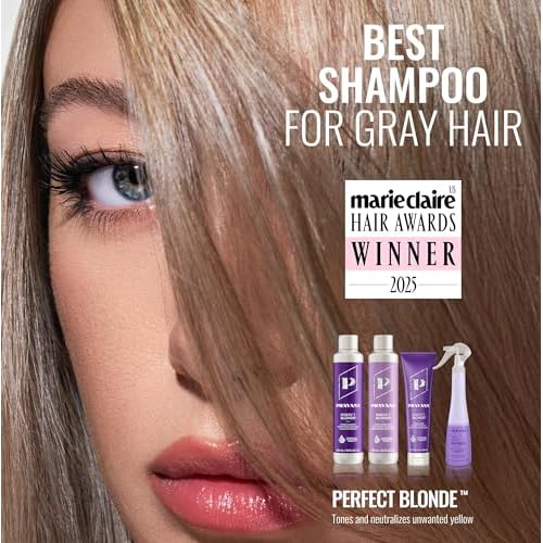 Pravana The Perfect Blonde Purple Toning Masque Treatment | Neutralizes Brassy, Yellow Tones | For Color Treated Hair | Chromasilk Enhances Shine & Protection | Vegan | Paraben & Sulfate Free