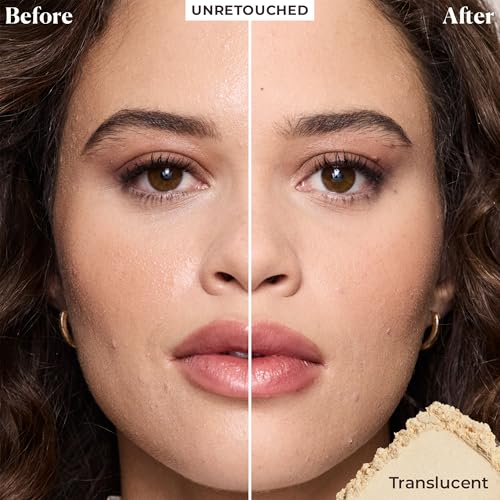 Laura Mercier Translucent Loose Talc-Free Setting Powder Ultra-Blur: Hyaluronic Acid Infused, Natural & Blurring Finish, Long Lasting, 4 Shades, Holiday Gift Set