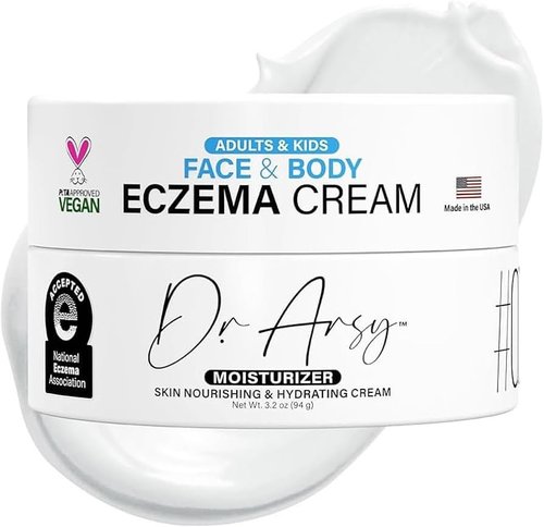 Dr. Arsy Eczema Cream for Adults & Kids – Hypoallergenic Barrier Repair Moisturizer, Clinically Proven (3 Studies), Fragrance-Free, Dermatologist Tested, Face & Body Hydration, NEA Accepted, USA Made