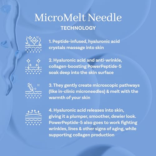 MicroPeptide Power Treatment Cream Moisturizer, Anti Aging Skin Care with Hyaluronic Acid, Peptides for Wrinkles, Dewy, Plump Skin, Vegan, Paraben, Cruelty & Alcohol Free, 1.69 fl oz